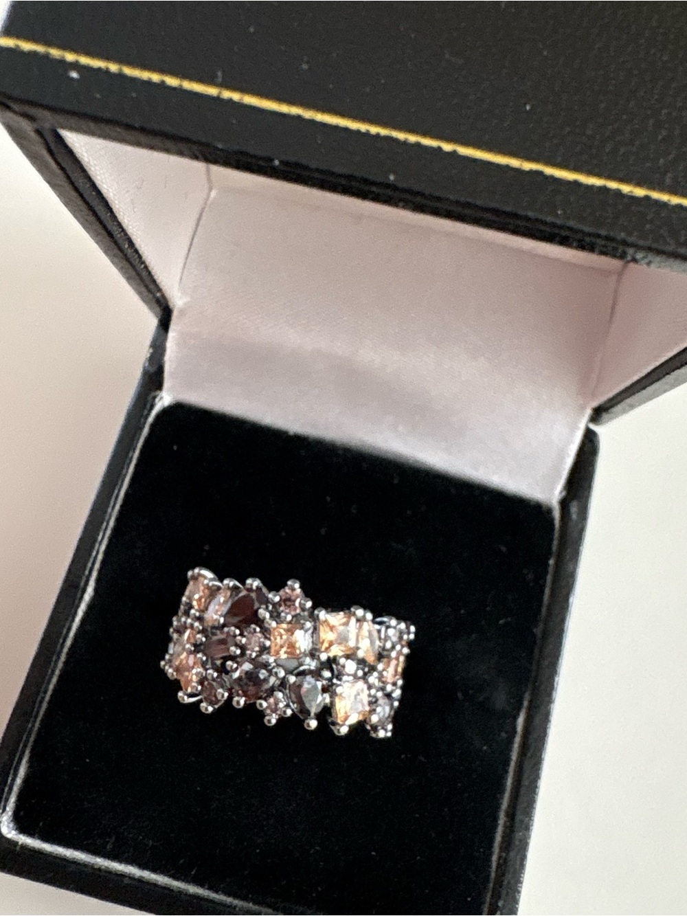 Bomb Party The Edge of Dreams Ring RG68300 Gradient of Brown Tourmaline Hematite